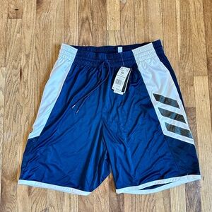 adidas Men's Athletic Shorts in Navy and White